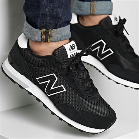 new balance sneakers white and black|new balance 515 grey white.